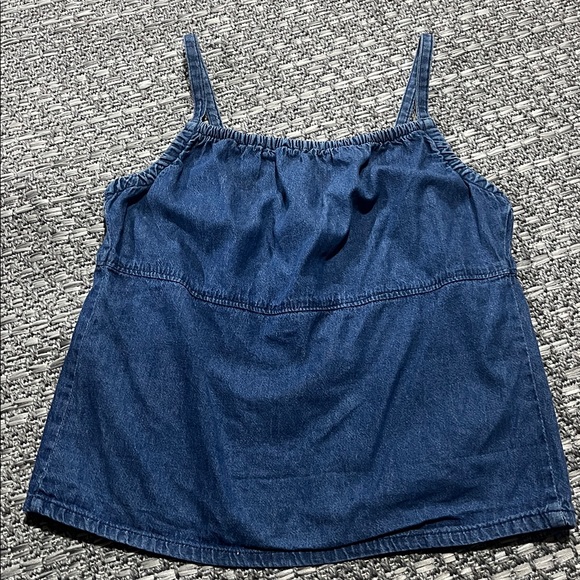 Request | Open Back Jean Tank Top - Picture 1 of 10